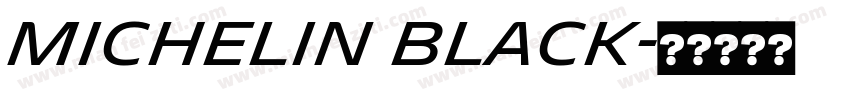 Michelin Black字体转换